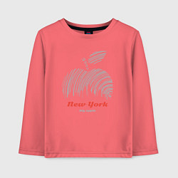 Детский лонгслив New York big apple