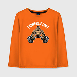 Детский лонгслив Powerlifting gym