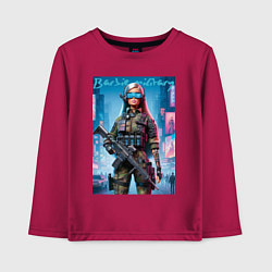 Детский лонгслив Barbie military - special forces