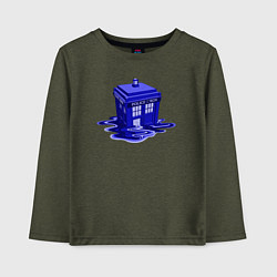 Детский лонгслив Tardis ink