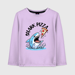 Детский лонгслив Shark pizza - ai art fantasy