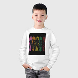 Лонгслив хлопковый детский Моя геройская академия Всемогущий Отяко Урарака, цвет: белый — фото 2