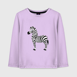 Детский лонгслив Хорошая веселая зебра