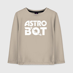 Детский лонгслив Astro bot logo