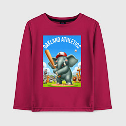 Детский лонгслив Elephant - batter Oakland Athletics