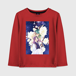 Лонгслив хлопковый детский Монолог фармацевта Жэньши Расчётливый интриган, цвет: красный