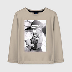 Детский лонгслив Реинкарнация безработного Рокси Мигурдия учитель м