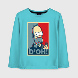 Детский лонгслив Homer with donut