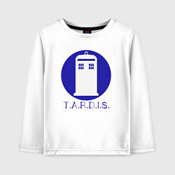 Детский лонгслив Blue tardis