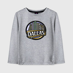 Лонгслив хлопковый детский Dallas USA, цвет: меланж
