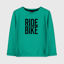 Детский лонгслив Black ride bike