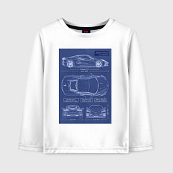 Детский лонгслив Chevrolet Corvette чертеж
