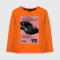Детский лонгслив Porsche 911 авто