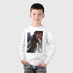 Лонгслив хлопковый детский Мужская футболка Assassins Creed Unity, цвет: белый — фото 2