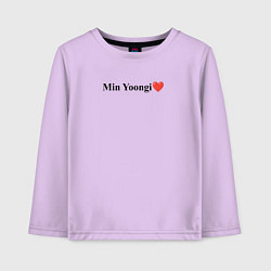 Детский лонгслив BTS Min Yoongi