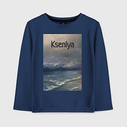 Детский лонгслив Kseniya волны