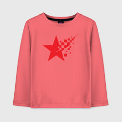 Детский лонгслив USSR pixel star