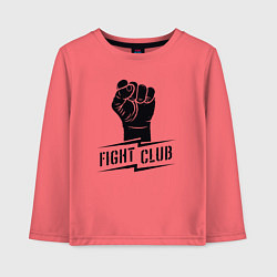 Лонгслив хлопковый детский Fight club warrior, цвет: коралловый
