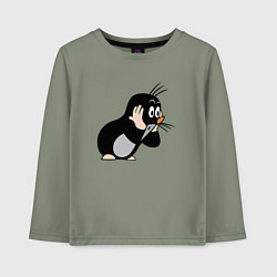 Детский лонгслив Чешский крот в шоке от происходящего