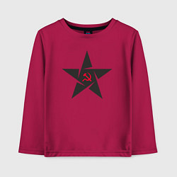 Детский лонгслив Black star USSR