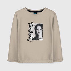 Лонгслив хлопковый детский Chaeyoung superstar, цвет: миндальный