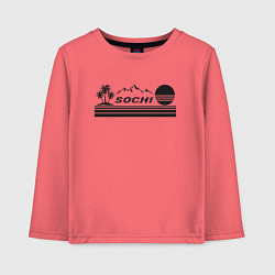 Детский лонгслив Сочи курорт России отдых в горах