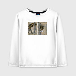 Детский лонгслив Минотавр интроверт - мемный лабиринт - уходите