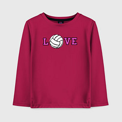 Детский лонгслив Love volley