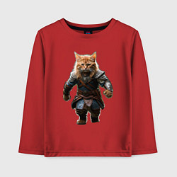 Детский лонгслив Кот викинг