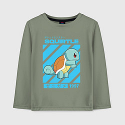 Лонгслив хлопковый детский Покемоны Сквиртл Squirtle, цвет: авокадо