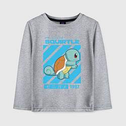 Лонгслив хлопковый детский Покемоны Сквиртл Squirtle, цвет: меланж