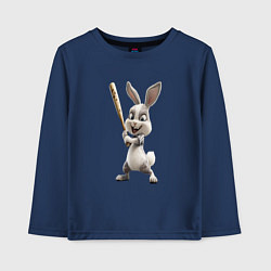Детский лонгслив Заяц спортивный