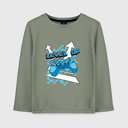 Детский лонгслив Повышая уровень