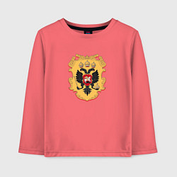Детский лонгслив Герб РФ щит
