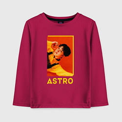 Лонгслив хлопковый детский Astro ЧжинЧжин, цвет: маджента