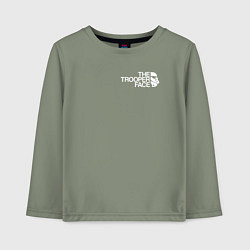 Детский лонгслив The north trooper face