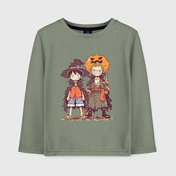 Детский лонгслив Luffy и Zoro в хэлуинском костюме