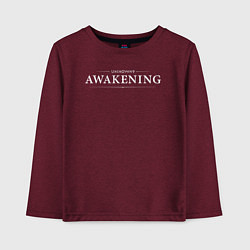Детский лонгслив Unknown 9 awakening logo