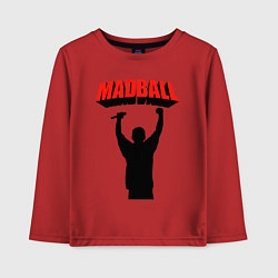 Лонгслив хлопковый детский Madball hardcore, цвет: красный