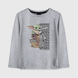 Детский лонгслив Unknown specis - Baby Yoda