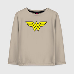 Детский лонгслив Wonder woman logo