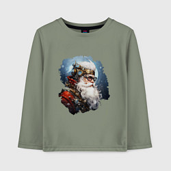 Детский лонгслив Санта Клаус стимпанк