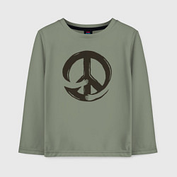 Детский лонгслив Peace hugs