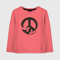 Детский лонгслив Peace hugs