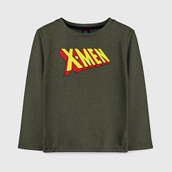 Детский лонгслив Люди икс лого