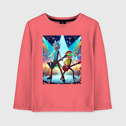 Детский лонгслив Rick and Morty - punk rock