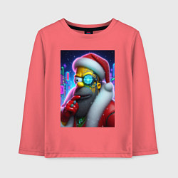 Детский лонгслив Simpson Claus - cyberpunk