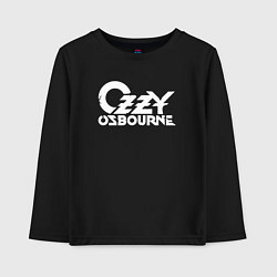 Лонгслив хлопковый детский Ozzy Osbourne - logo, цвет: черный