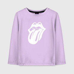 Детский лонгслив Rolling Stones - white logo