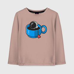 Детский лонгслив Space tea